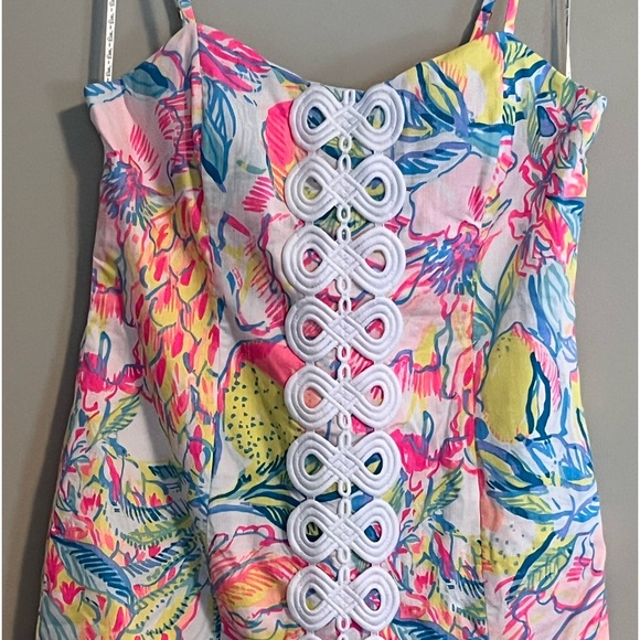 LILLY PULITZER | 14 | Padded Bust | Adjustable Straps | PEEKABOO back! - Picture 3 of 16